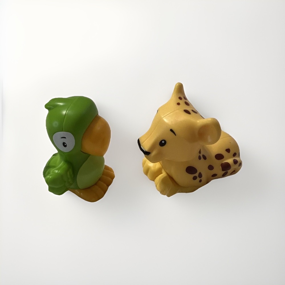 Fisher-Price Little People Jungle Animal Figures Parrot HCL79 Leopard GFL17 Lot